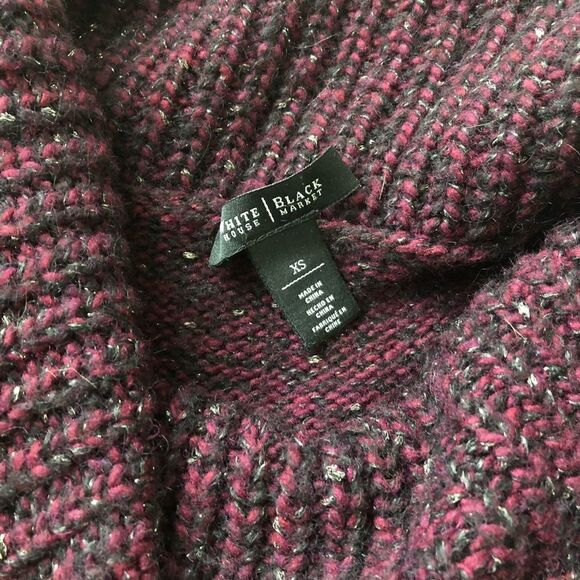 WHBM Maroon Oversize Sweater XS - Picture 4 of 5